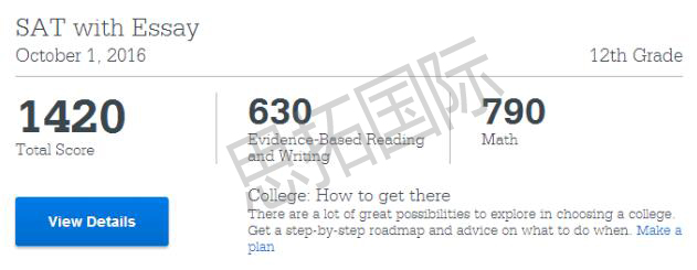 成都SAT培训机构思拓国际学员罗S佳sat成绩
